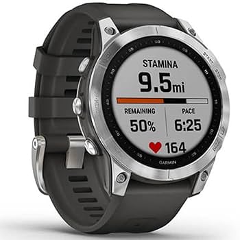 GARMIN ガーミン fenix7 Silver/Graphite fenix 7, Silver with Graphite Band - Walmart.com